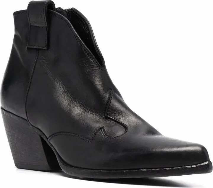 Western-style leather boots - Image 2