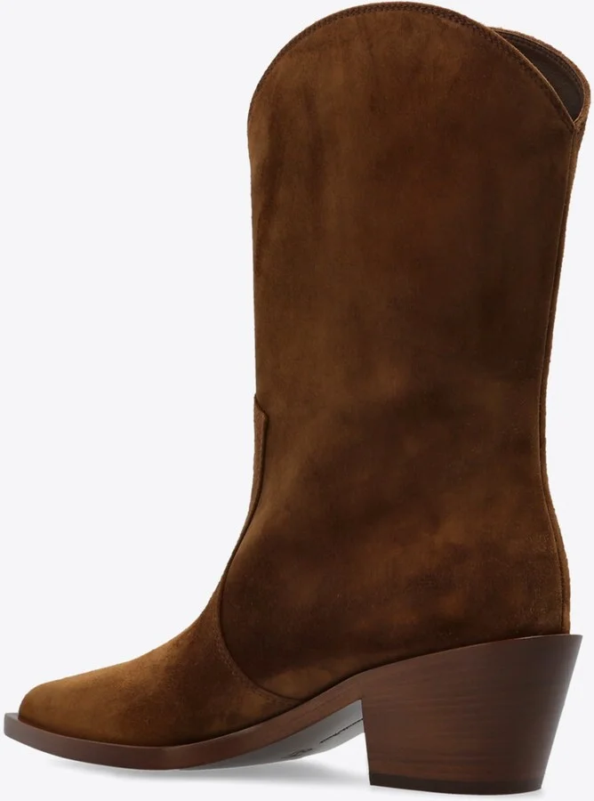 Western Suede Ankle Boots - Image 2