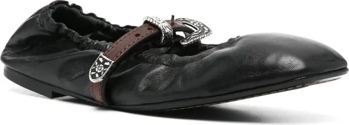 Western Touch leather ballerinas - Image 2
