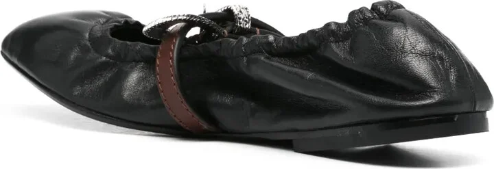Western Touch leather ballerinas - Image 3