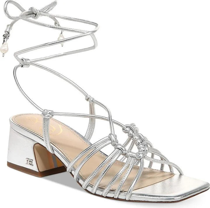 Westley Womens Faux Leather Square Toe Heels