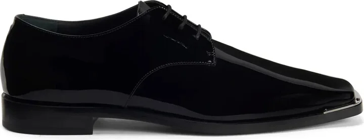 Westport patent-leather lace-up shoes