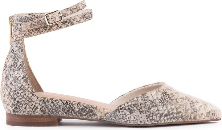 What a Girl Wants Ankle Strap Pointed Toe Flat - Image 3