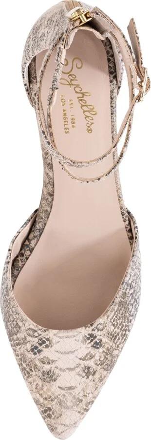 What a Girl Wants Ankle Strap Pointed Toe Flat - Image 4