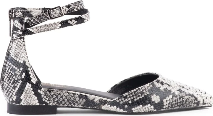 What a Girl Wants Ankle Strap Pointed Toe Flat - Image 7