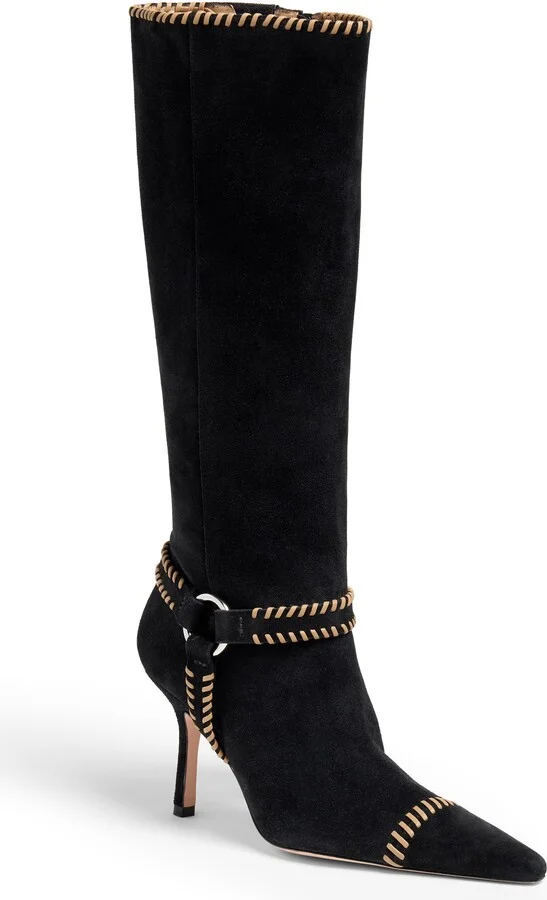 Whipstitch Knee High Boot
