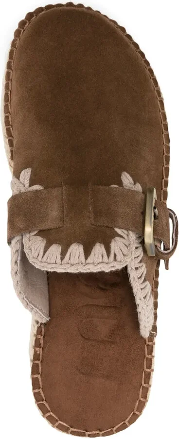 Whipstitch-Trim Flatform Mules - Image 4