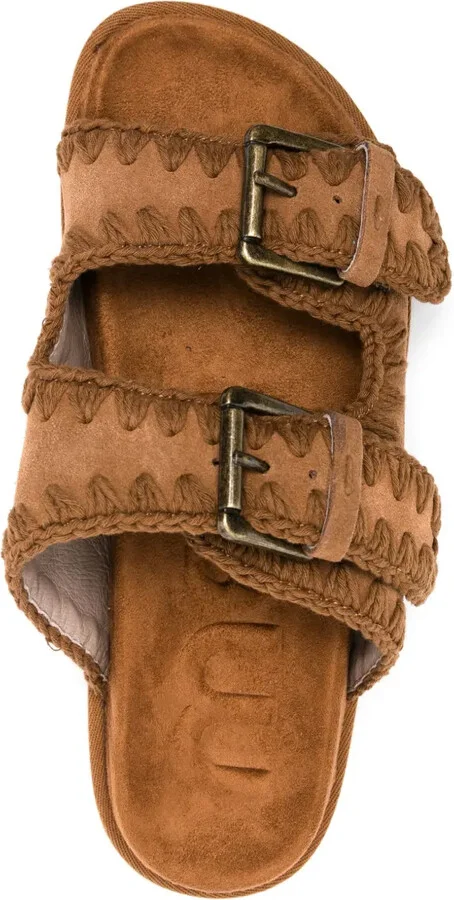 Whipstitch-Trim Suede Slides - Image 4
