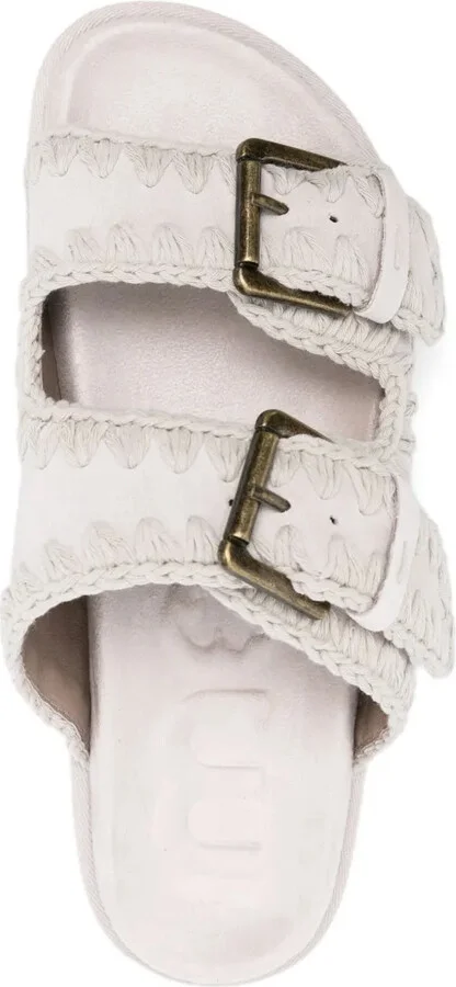 Whipstitch-Trim Suede Slides - Image 4