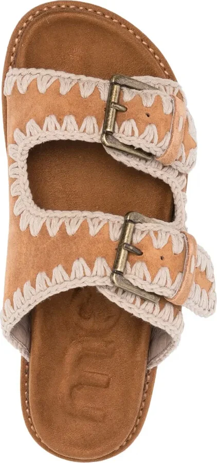 Whipstitch-Trim Suede Slides - Image 4