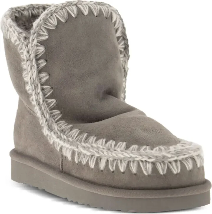 Whipstitch-Trims Suede Ankle Boots - Image 2
