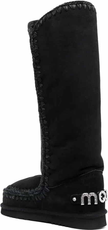 Whipstitched Sheepskin Boots - Image 3