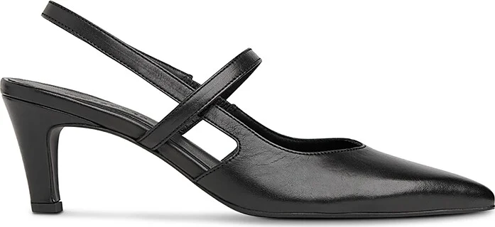 Whistles Women's Cecily Pointed Toe Slingback Kitten Heel Pumps
