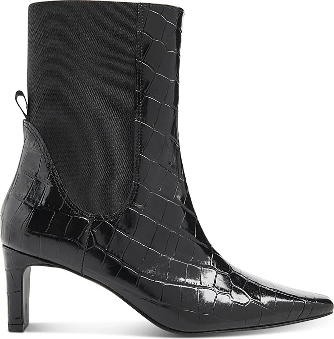 Whistles Women's Darla Croc Heeled Boots