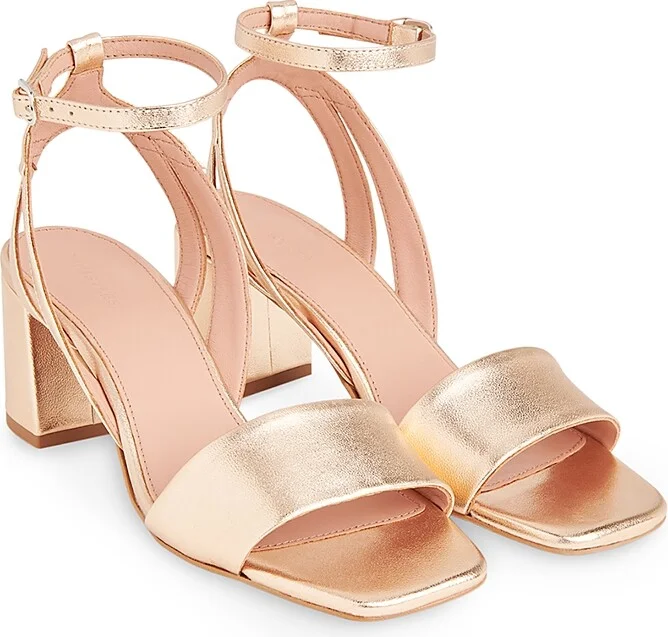 Whistles Women's Eden Ankle Strap Block Heel Sandals