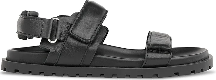 Whistles Women's Ria Black Sporty Velcro Sandals