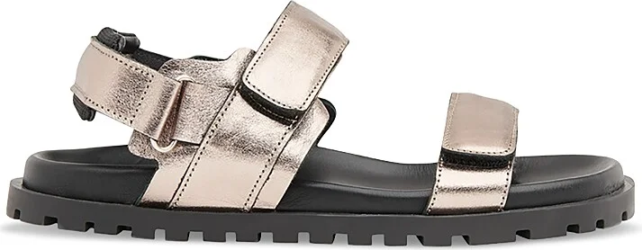 Whistles Women's Ria Black Sporty Velcro Sandals