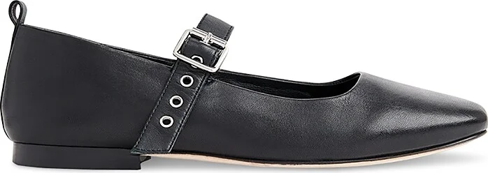 Whistles Women's Square Toe Buckled Ballet Flats