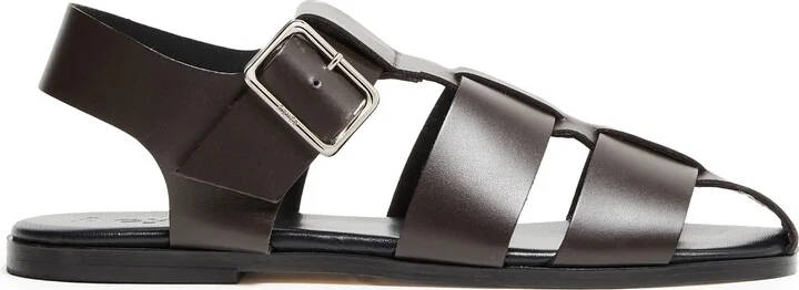 Whit calf leather sandals - Image 2