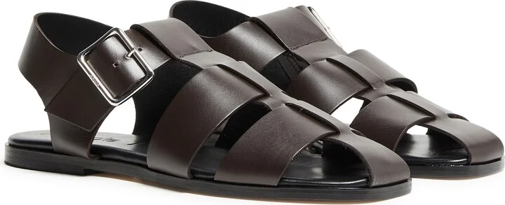 Whit calf leather sandals - Image 3