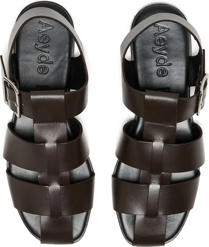 Whit calf leather sandals - Image 5