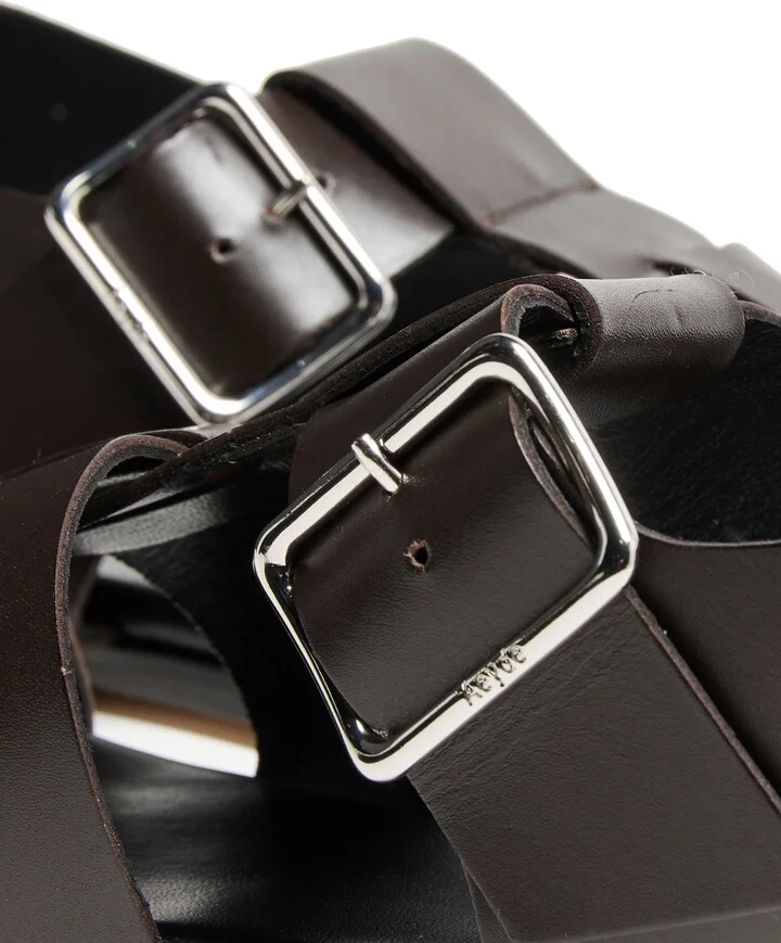 Whit calf leather sandals - Image 7