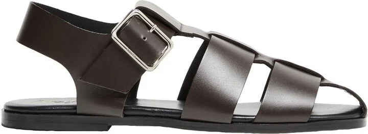 Whit calf leather sandals - Image 9