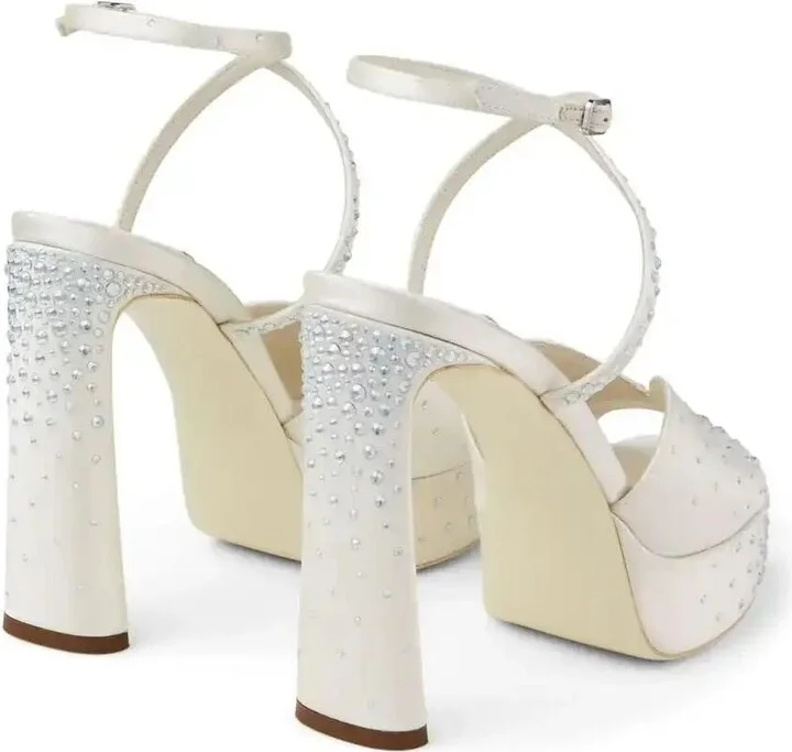 White 125mm Karli Sandals - Image 3