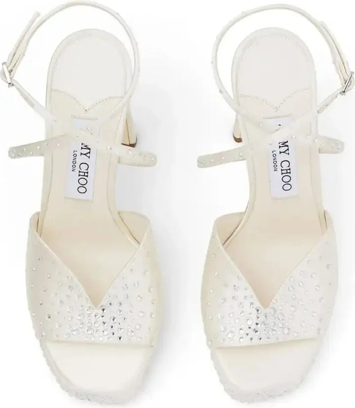 White 125mm Karli Sandals - Image 4