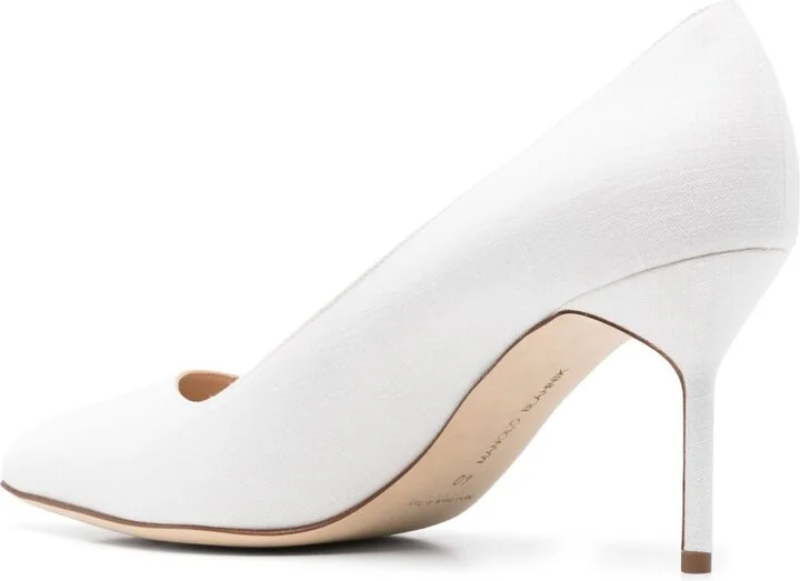 White 70mm BB Pumps - Image 3