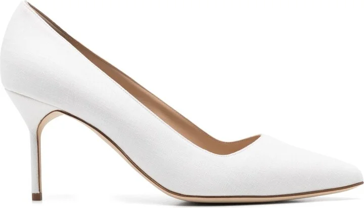 White 70mm BB Pumps