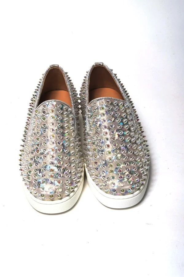 White Ab/Clear Ab Roller Boat Woman Flat Women's Sneaker - Image 3