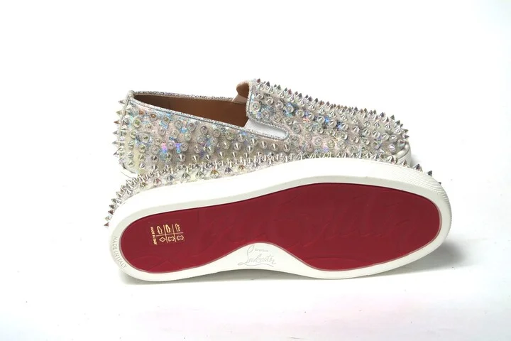 White Ab/Clear Ab Roller Boat Woman Flat Women's Sneaker - Image 4