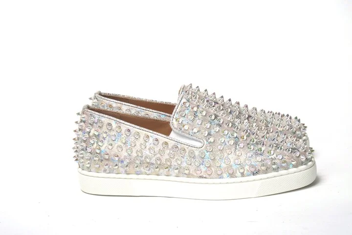 White Ab/Clear Ab Roller Boat Woman Flat Women's Sneaker