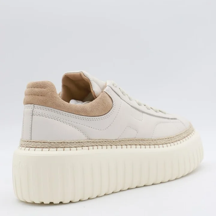 White And Beige Sneakers - Image 2