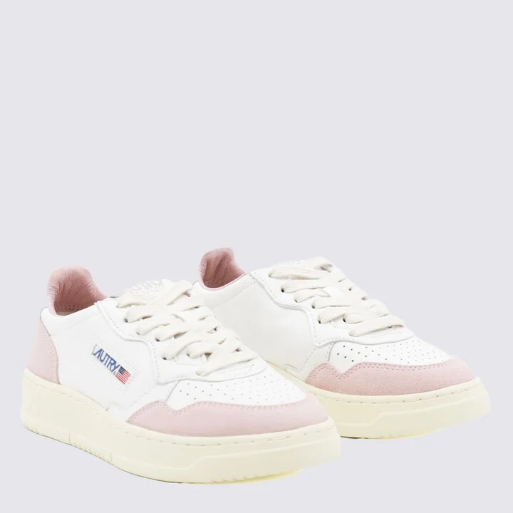 White And Beige Sneakers - Image 2