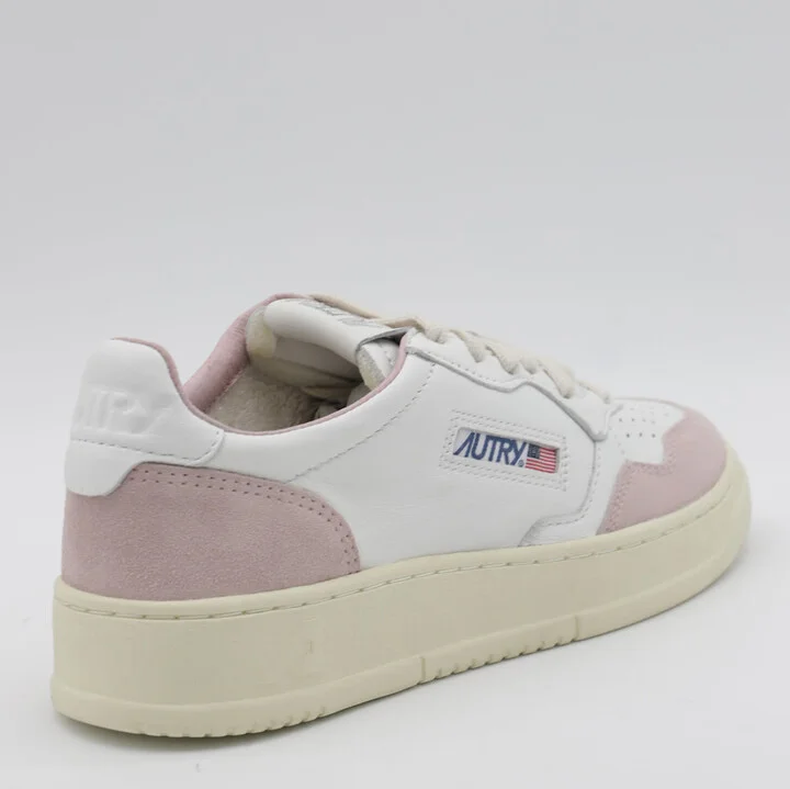 White And Beige Sneakers