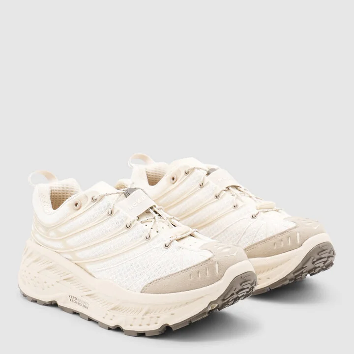 White And Beige Stinson Sneakers - Image 2