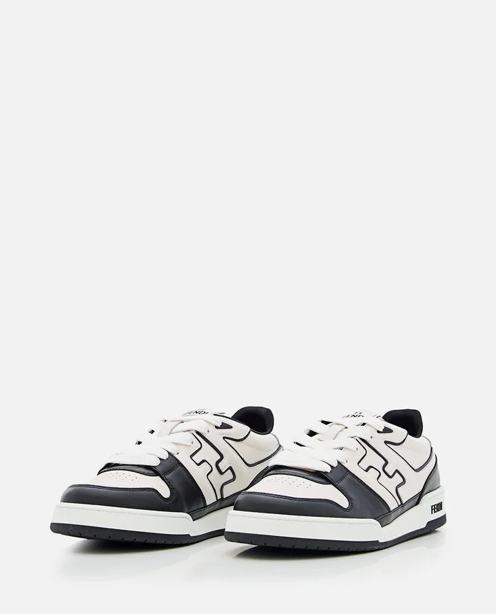 White And Black Fendi Match Sneakers - Image 2