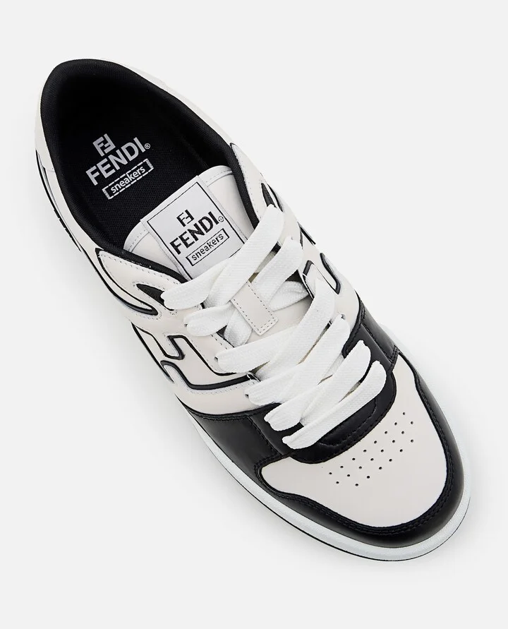 White And Black Fendi Match Sneakers - Image 4