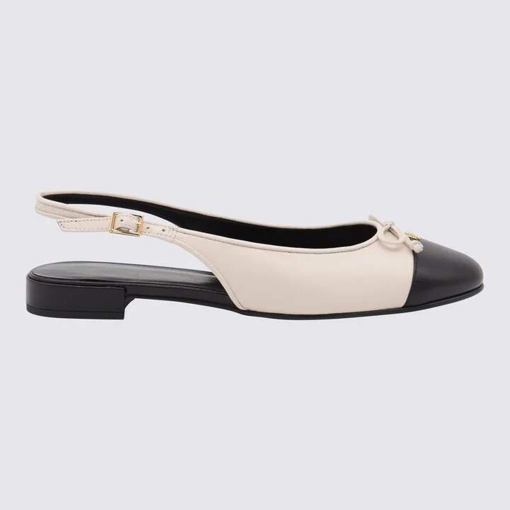White And Black Flats