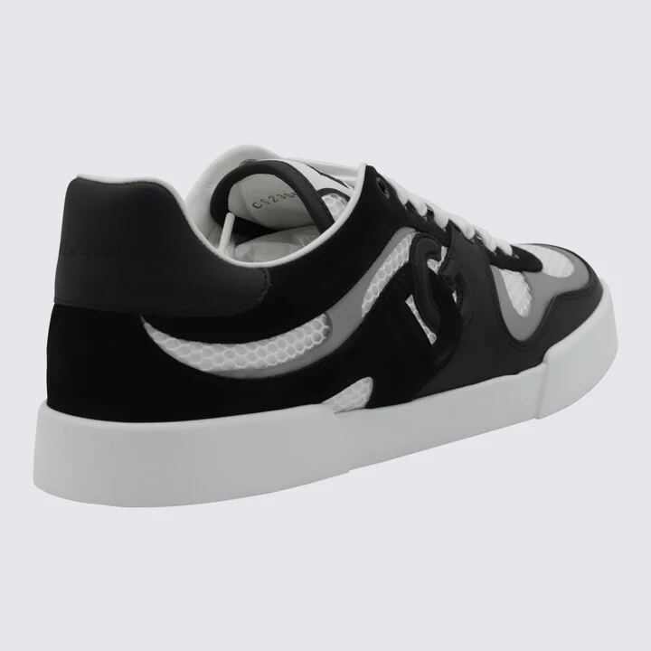 White And Black Sneakers - Image 2