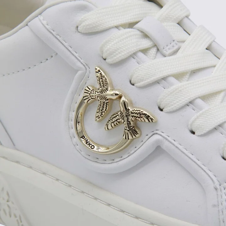 White And Gold Sneakers - Image 4