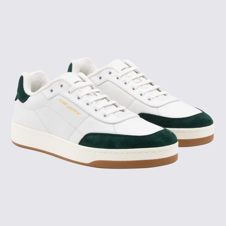 White And Green Sneakers - Image 2
