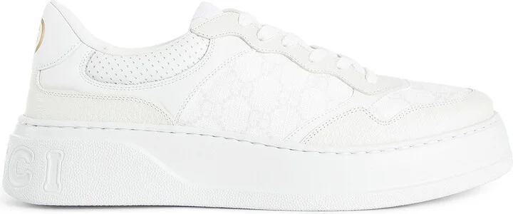 White and grey GG Supreme canvas