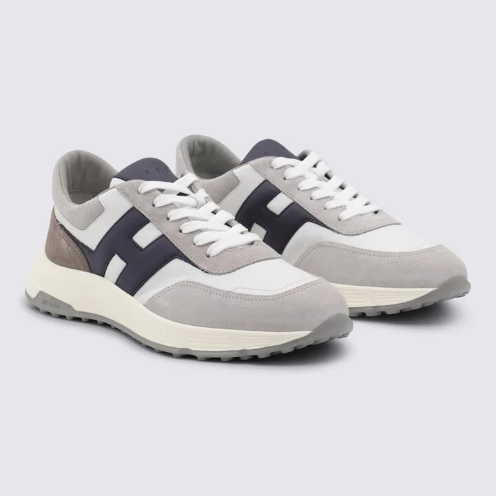 White And Grey Sneakers - Image 2