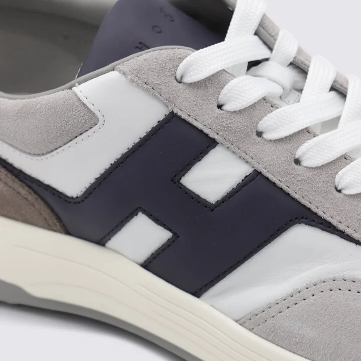 White And Grey Sneakers - Image 4