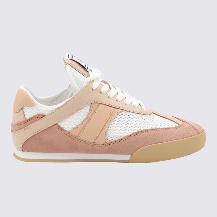 White And Light Pink Sneakers