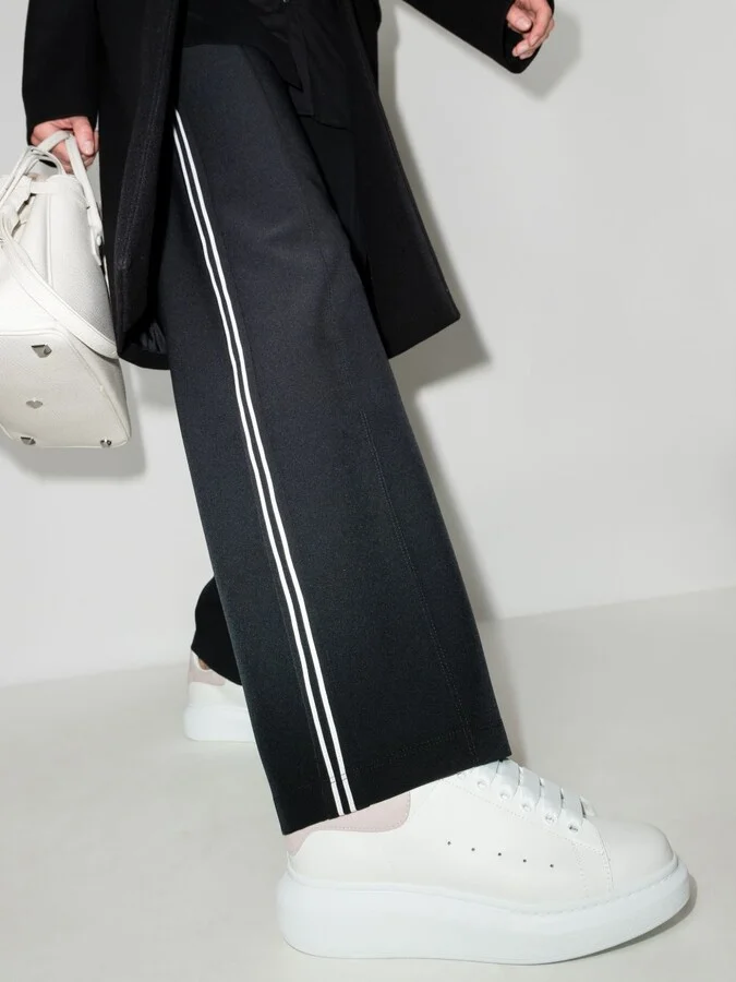 White And Pink Oversized Sneakers - Image 3
