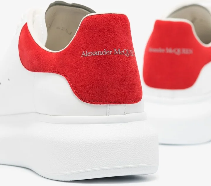 White And Red Oversized Sneakers - Image 2